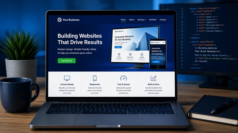 Professional website design and development